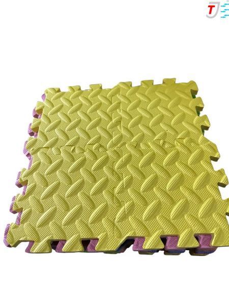 Дитячий килимок-пазл EVA 13,5&times;13,5 см, 8&ndash;10 мм, набір 12 шт., м'яка підлога &laquo;Веселка&raquo;, розвивальний, ігровий, у дитячу кімнату TERMOIZOL&reg; 526 фото