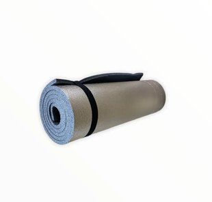Каремат-килимок туристичний 50&times;180 см (16 мм) для походів, кемпінгу, в намет сірий фольгований TERMOIZOL&reg; 282 фото